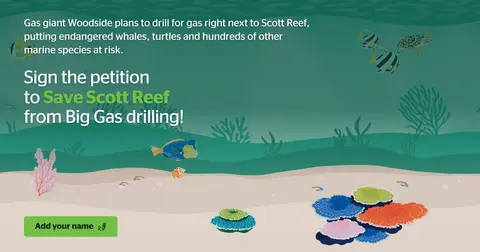 Sign the Petition to Save Scott Reef